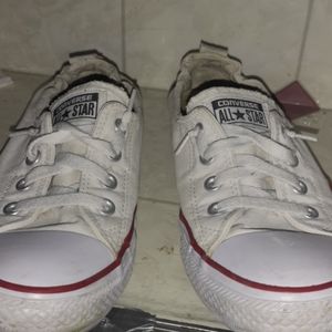 White Converse Slip On Sneakers